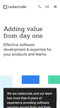 Mobile Screenshot of cedarcode.com