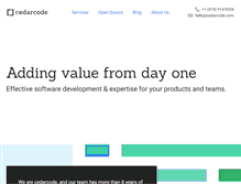 Tablet Screenshot of cedarcode.com